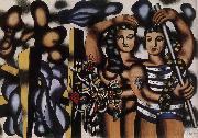 Fernard Leger Adam and Eva oil on canvas